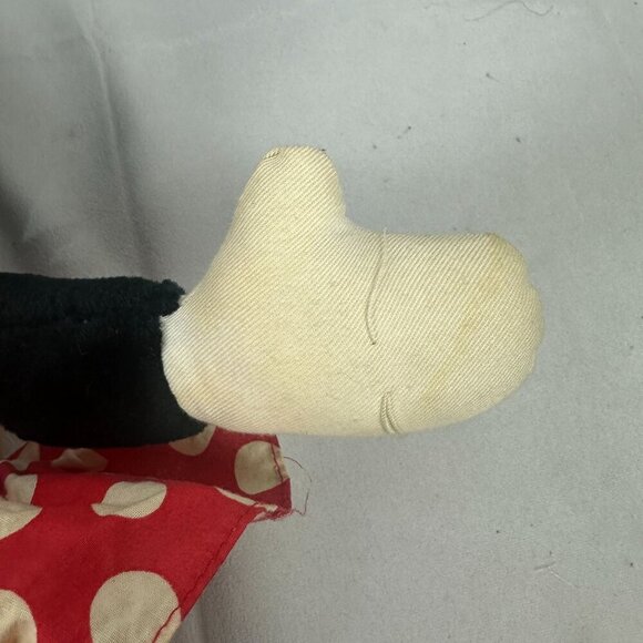 Vintage Applause Minnie Mouse Plush Doll 12" Red Polka Dot Dress Collectible - Picture 4 of 8